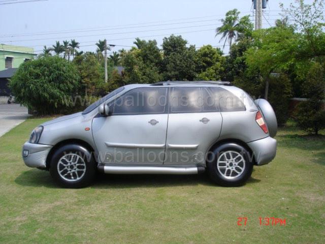 Custom silver SUV car advertising balloon銀色休旅車廣告氣球