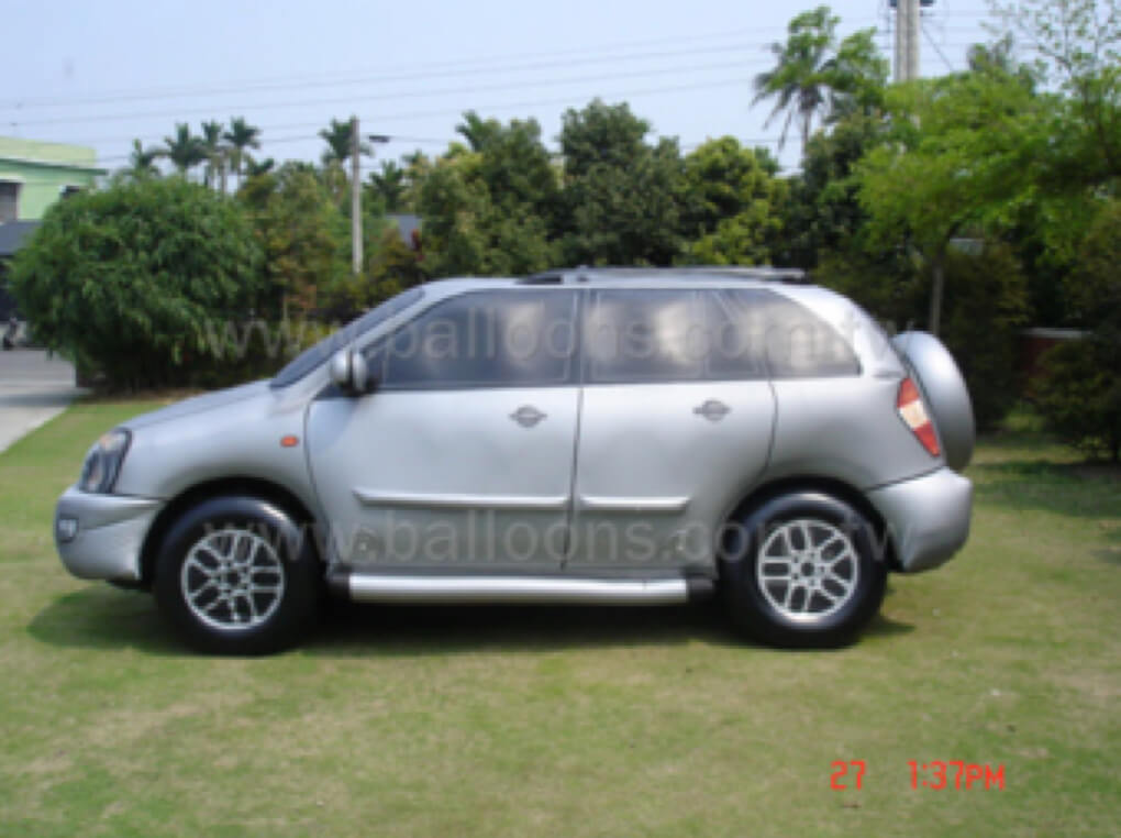 Custom silver SUV car advertising balloon銀色休旅車廣告氣球